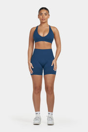 Seamless Sculpt Ribbed Contour Shorts | Deep Sea