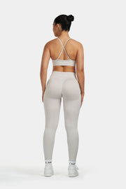 Seamless Sculpt Ribbed Contour Leggings | Stone Grey