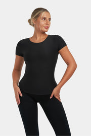 Short Sleeve Top - Black