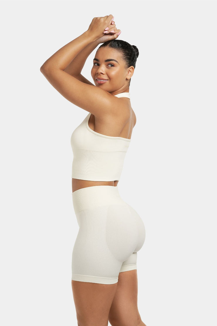 Sculpting Shapewear Top Halterneck | Off-White